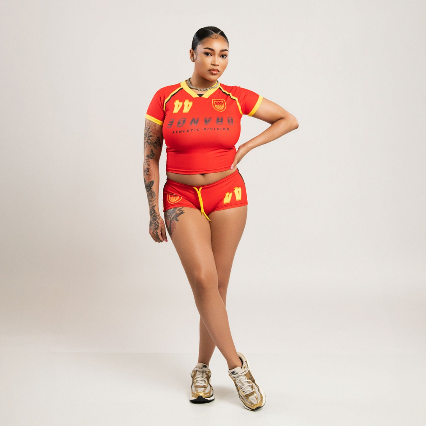 “Mirror Play” Shirt - Red & Yellow