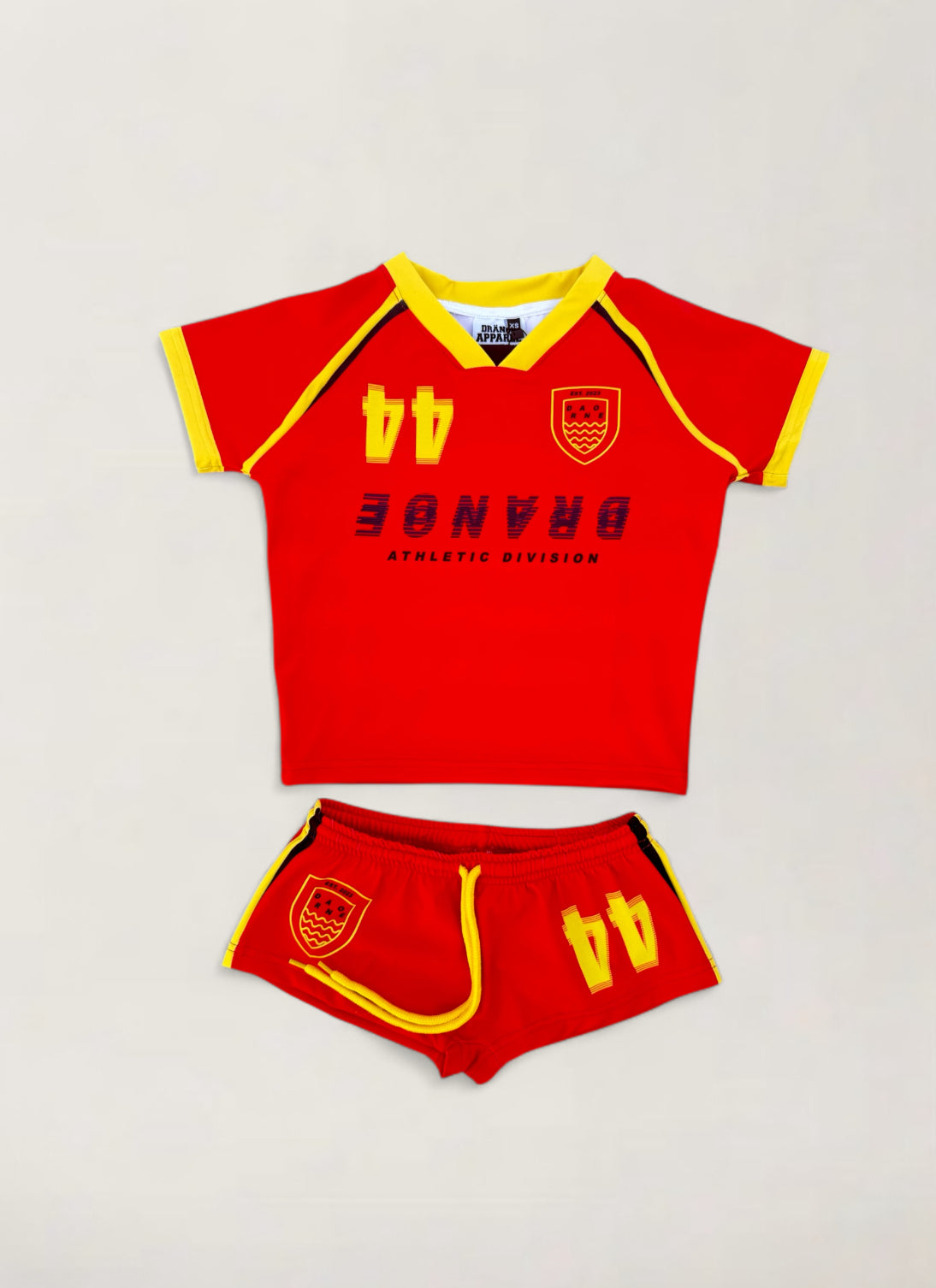 “Mirror Play” Shirt - Red & Yellow