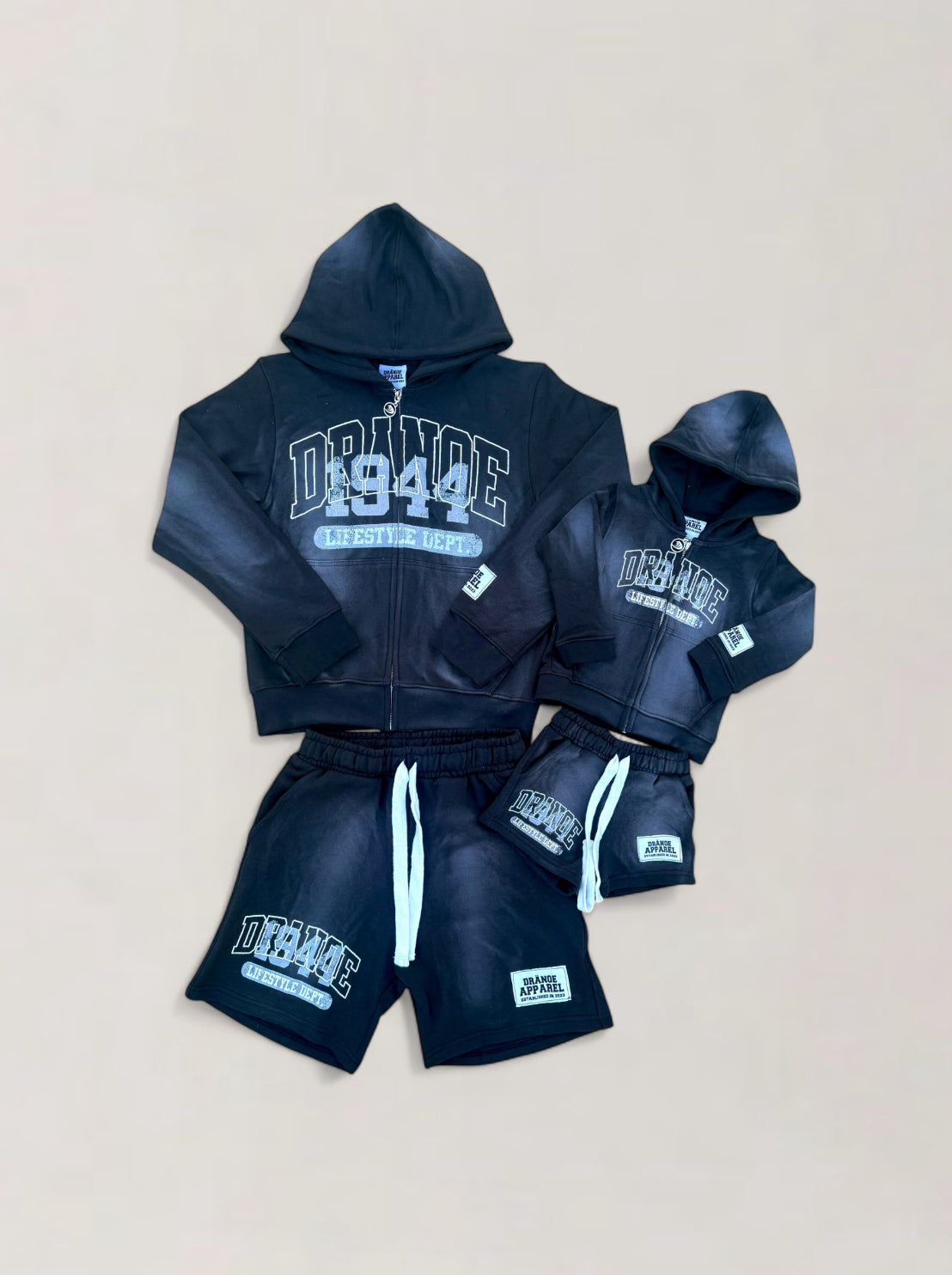 “1944 LIFESTYLE DEPT” SET - Black (Adult & Kids)