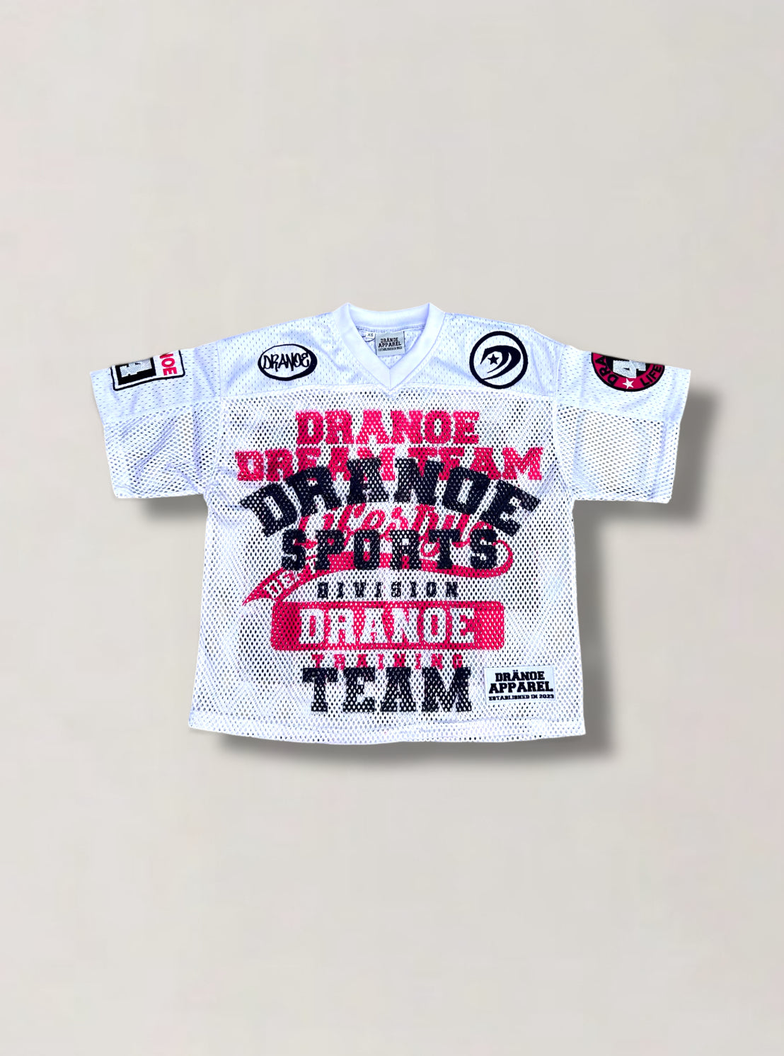 “Dranoe Dream Team” Jersey- White/Pink