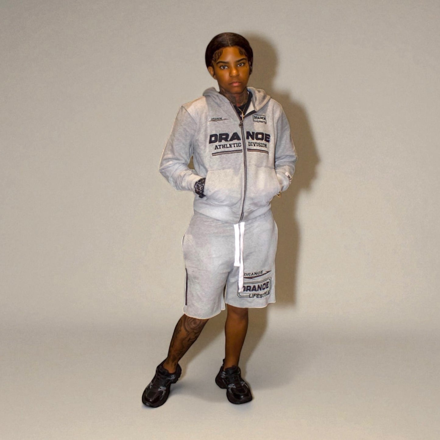 Athletic Division Short Set - Grey (Adult)