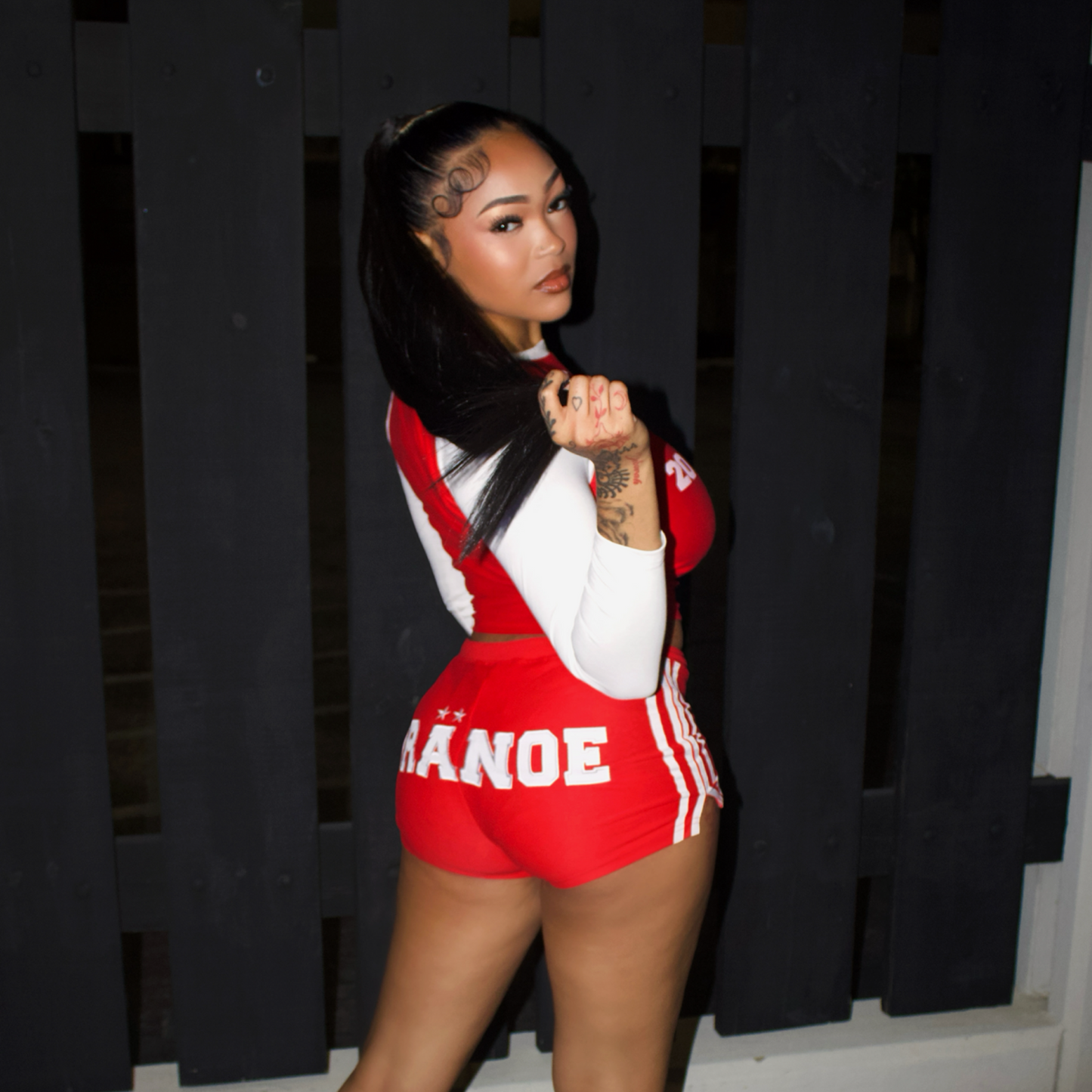 DRANOE DIVISION WOMEN SHORTS- Red