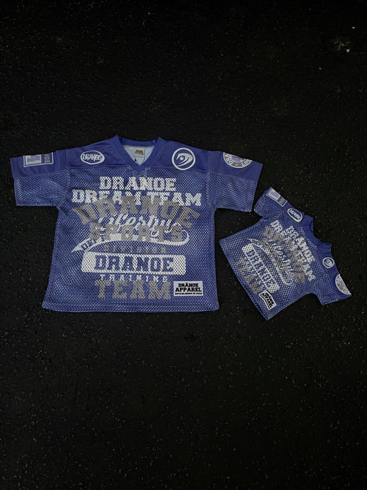 “Dranoe Dream Team” Jersey ( Adult & Toddler) - Diffused Blue