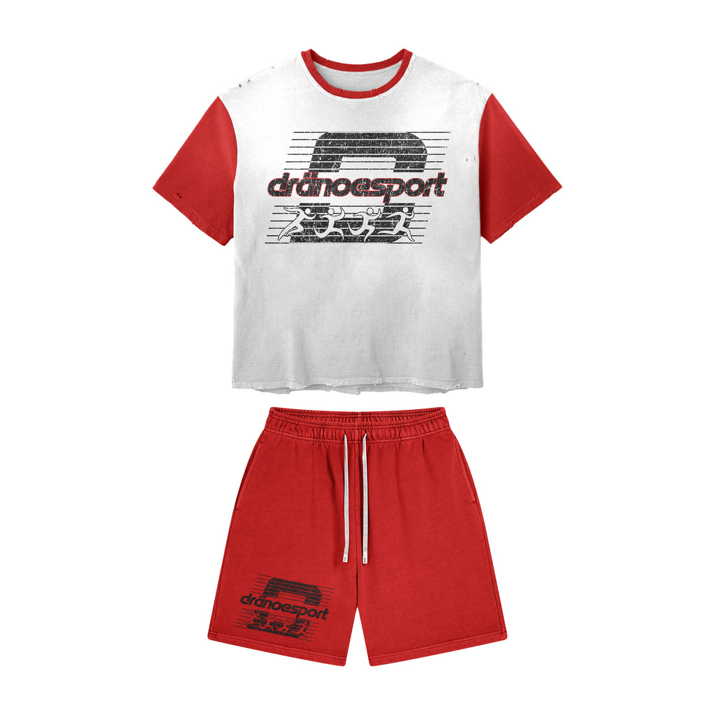 “dranoesport” Men’s Shirt + Shorts Set