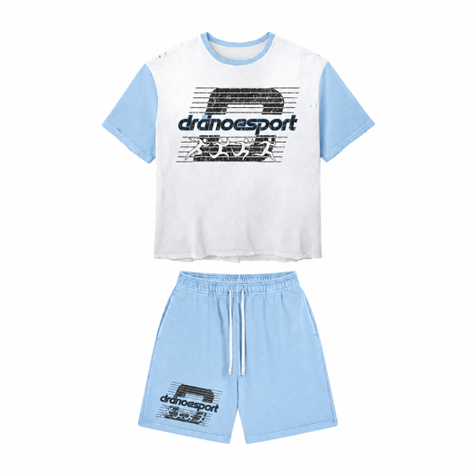 “dranoesport” Men’s Shirt + Shorts Set