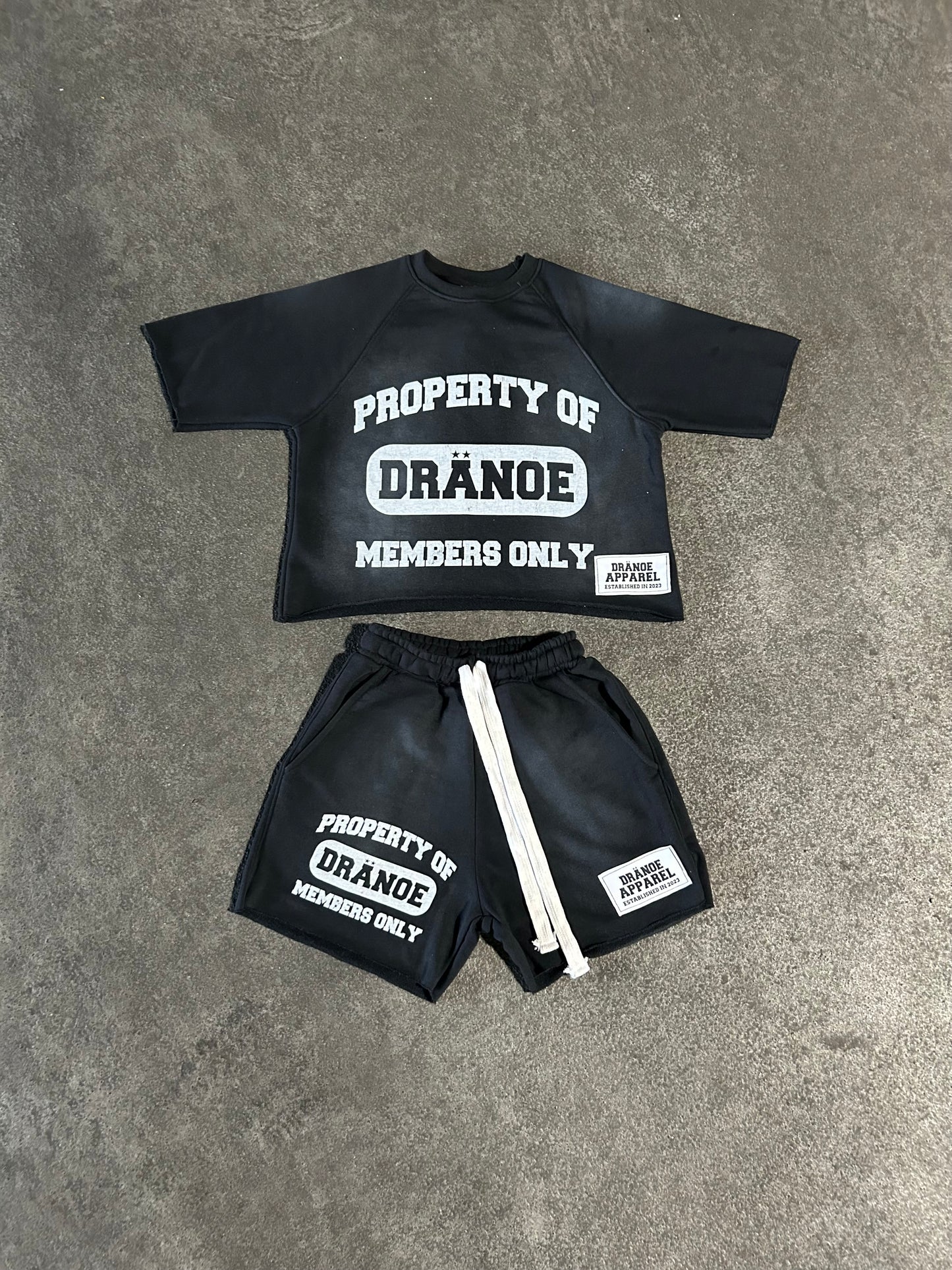 Members Only Shorts Set Toddler & Adult- Black