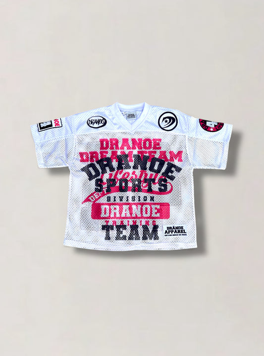 “Dranoe Dream Team” Jersey- White/Pink