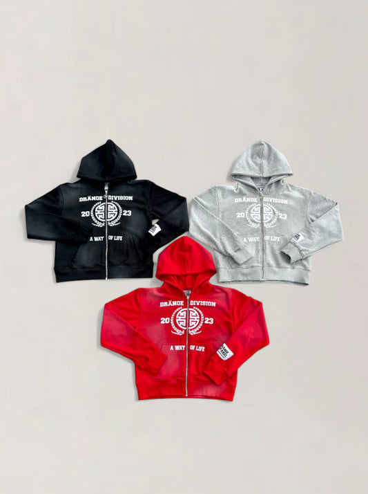 DRANOE DIVISION MENS ZIP UP JACKETS