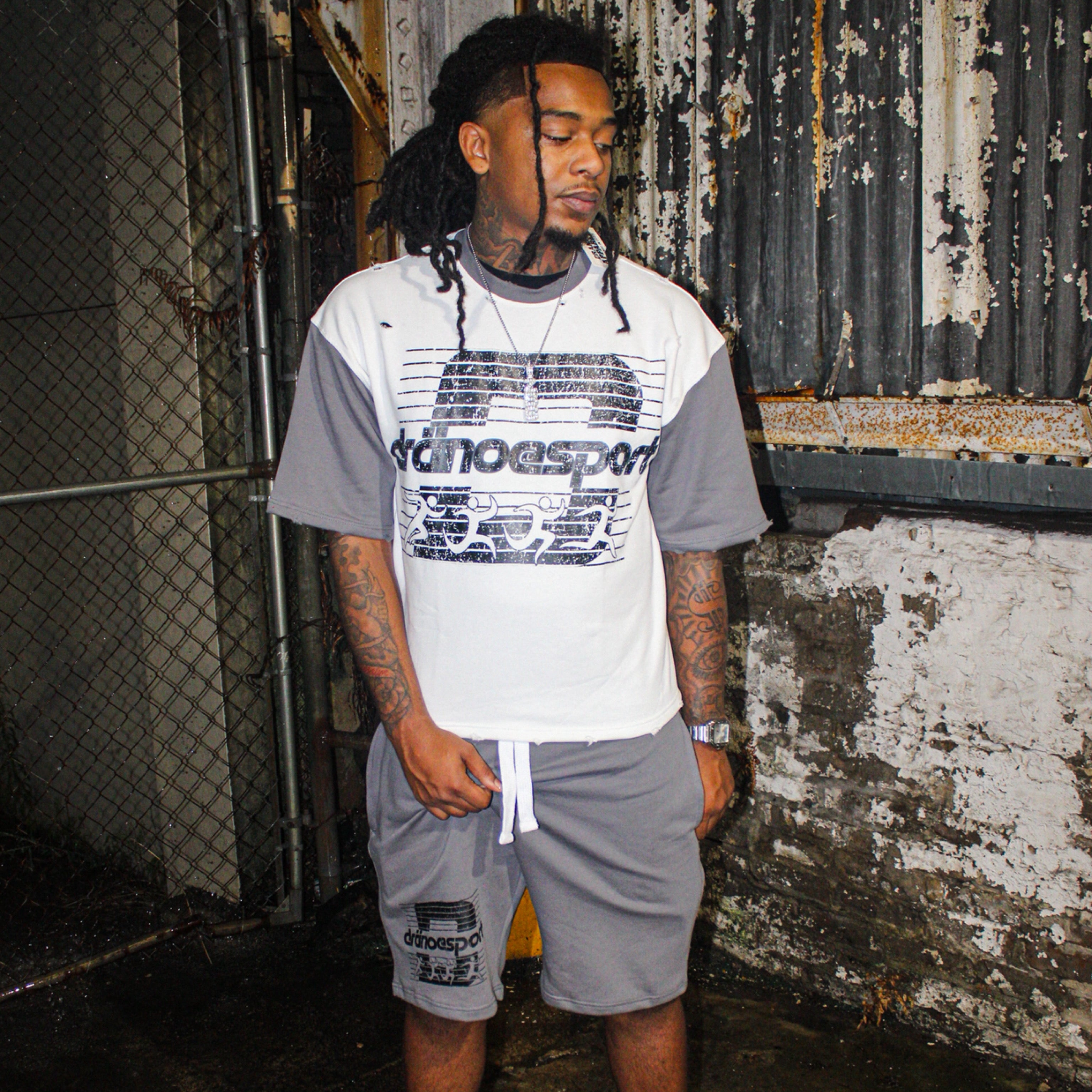 “dranoesport” Men’s Shirt + Shorts Set