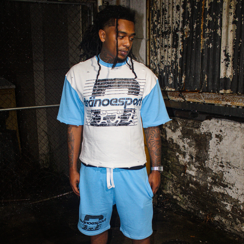 “dranoesport” Men’s Shirt + Shorts Set
