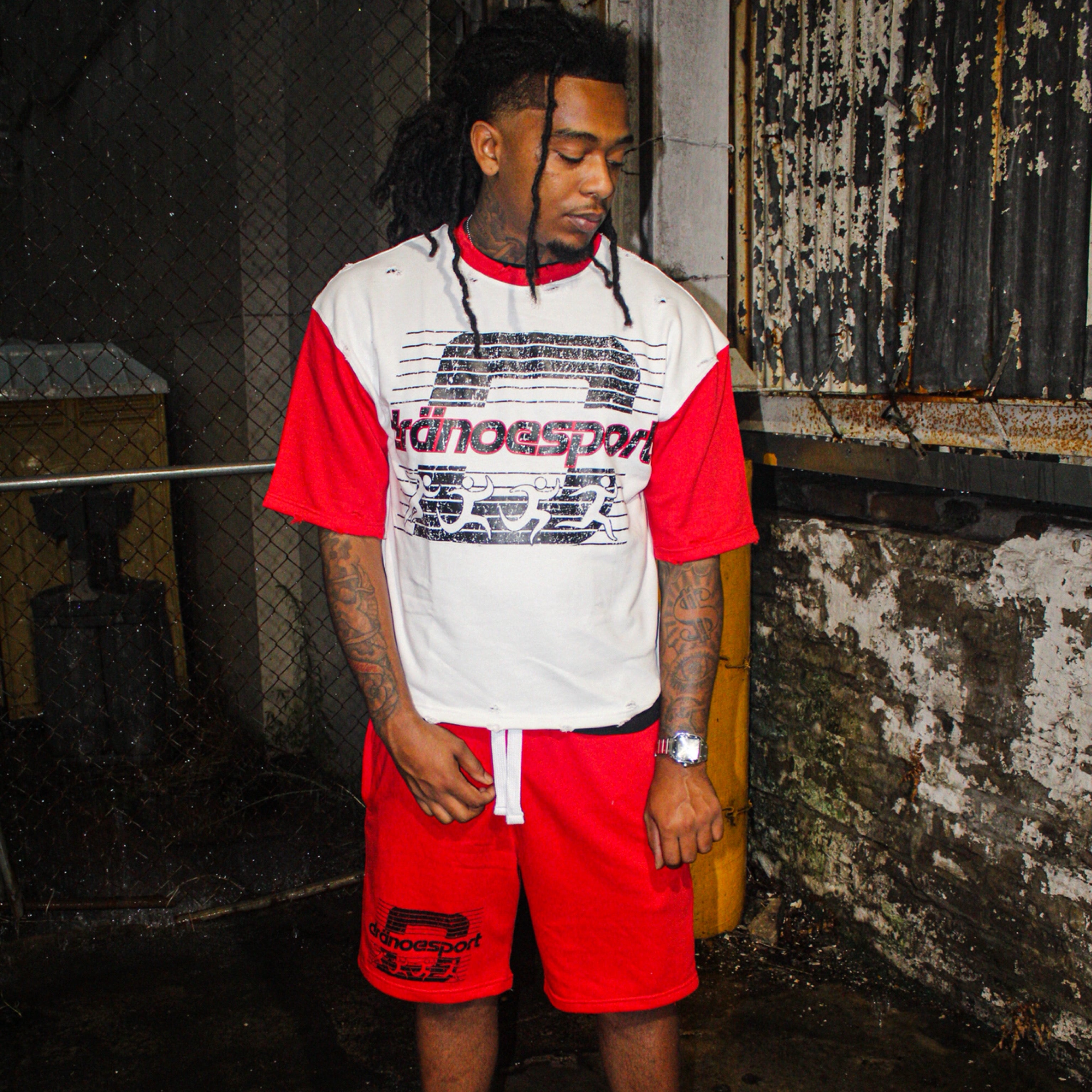 “dranoesport” Men’s Shirt + Shorts Set