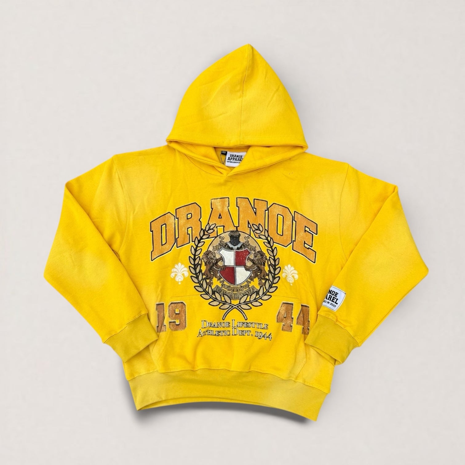 1944 ATHLETIC DEPT HOODIE-YELLOW