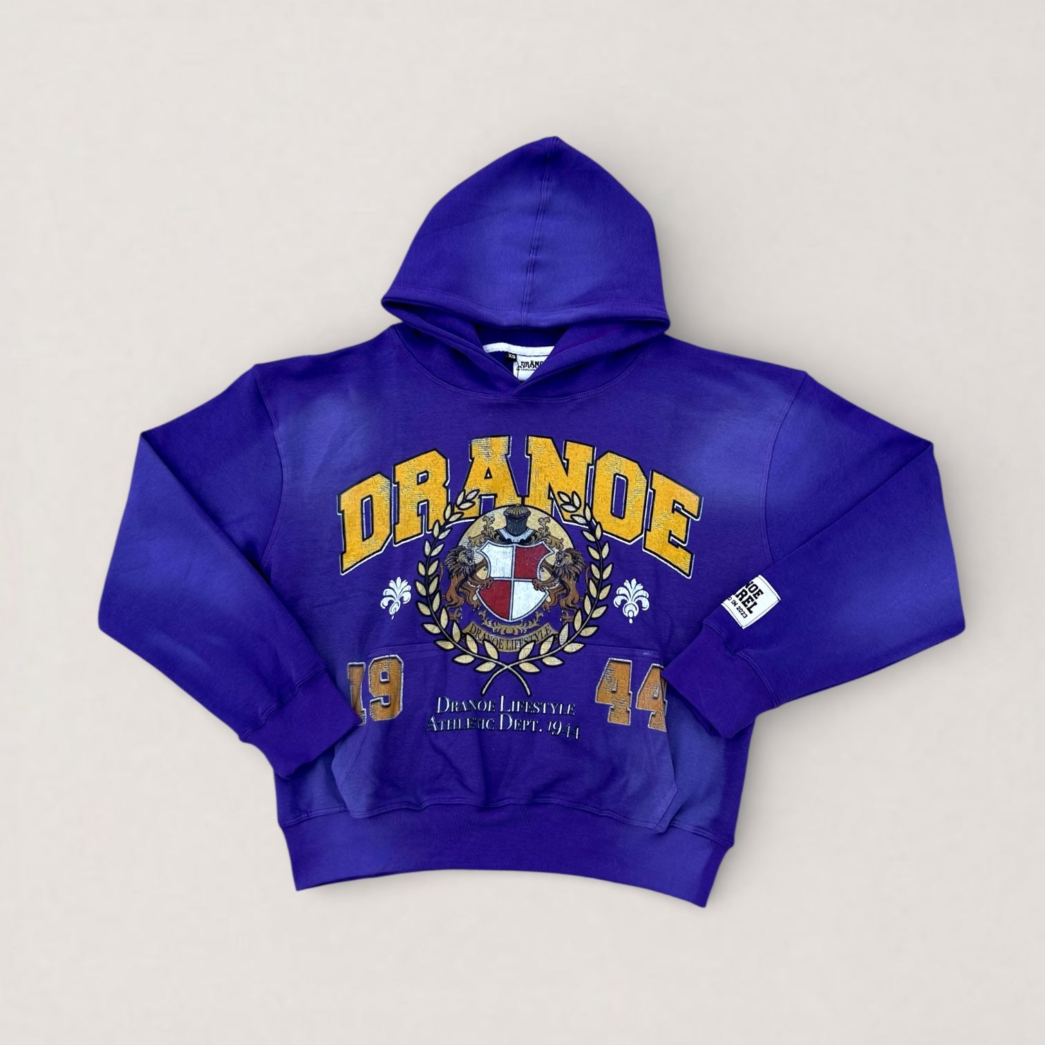 1944 ATHLETIC DEPT HOODIE-PURPLE