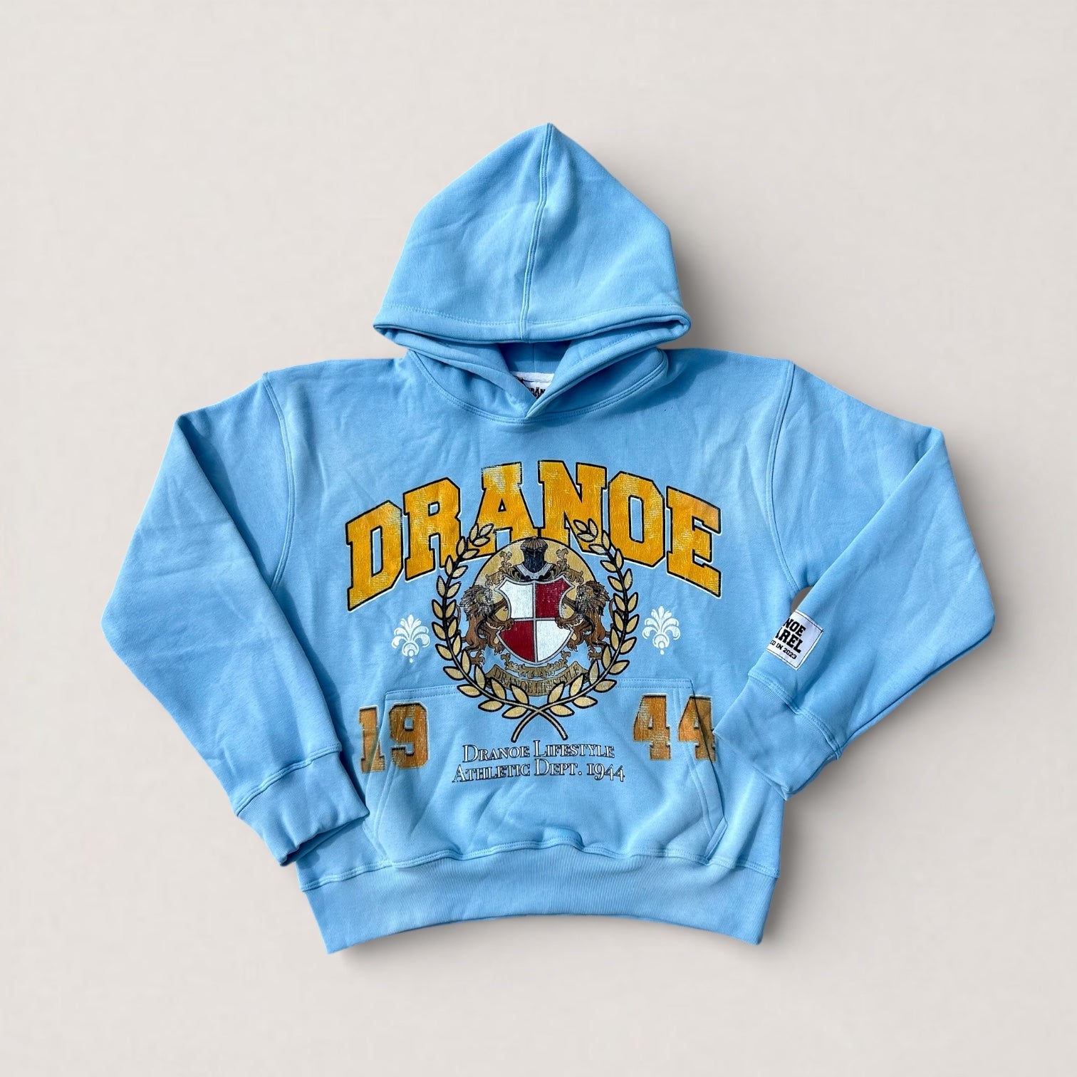 1944 ATHLETIC DEPT HOODIE-LIGHT BLUE