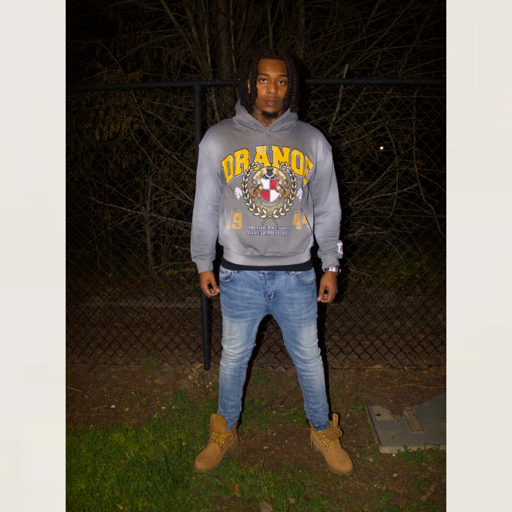 1944 ATHLETIC DEPT HOODIE-GREY