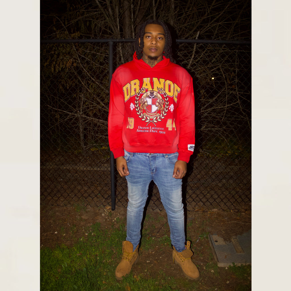 1944 ATHLETIC DEPT HOODIE-RED