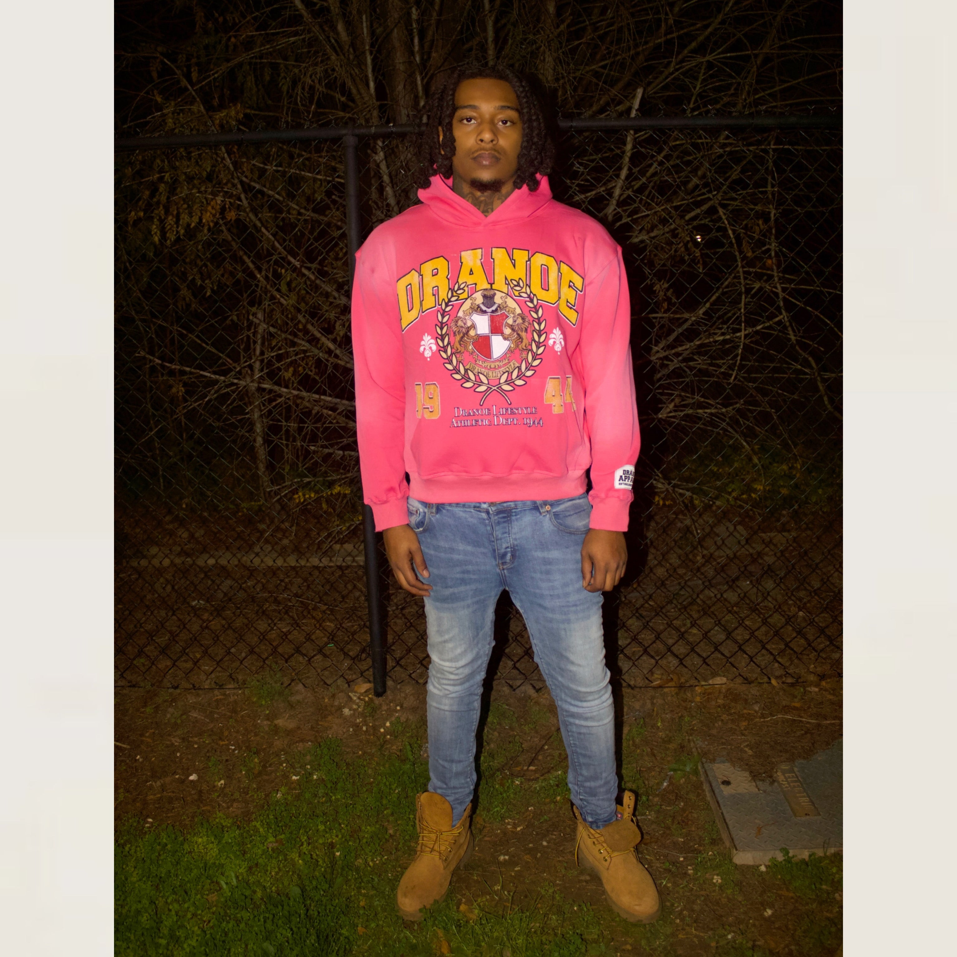 1944 ATHLETIC DEPT HOODIE-PINK