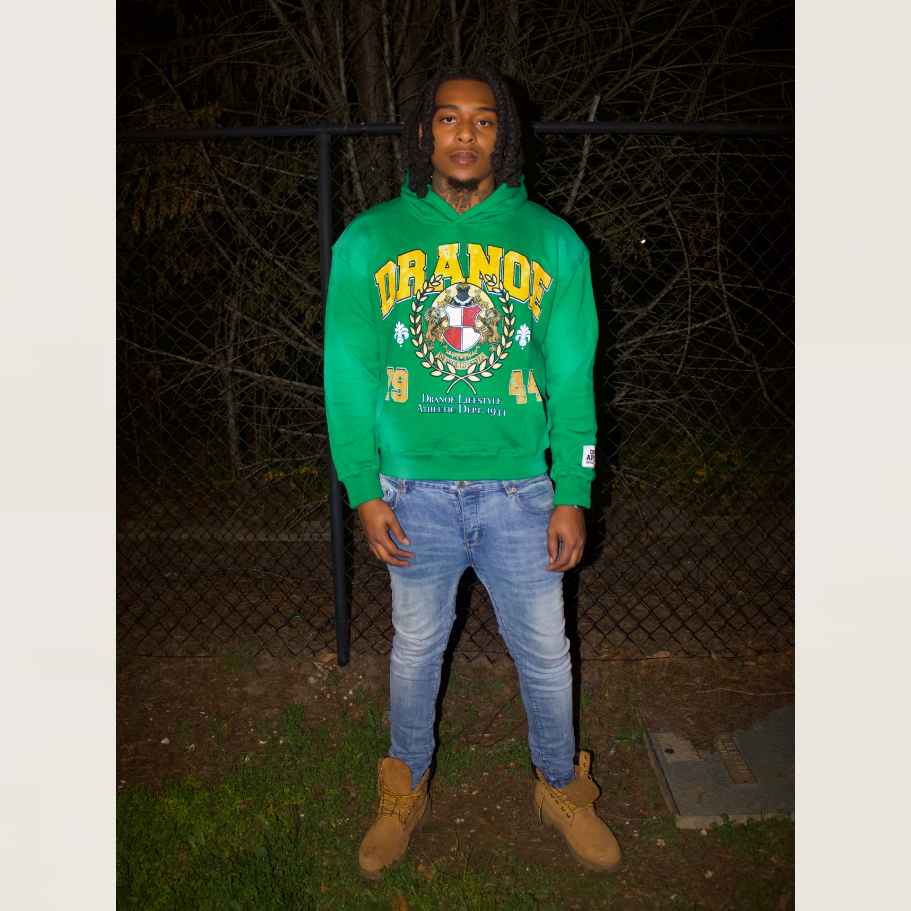 1944 ATHLETIC DEPT HOODIE-GREEN